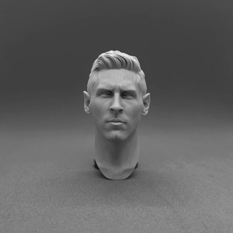 1/6 Scale Resin Diecast Head Sculpture Model Soccer Stars and Singers Collection Head Carving Fit 12'' Action Figure Unpainted