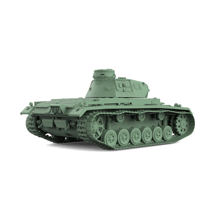 WWII German Panzer III Medium Tank 1/87 Resin Vehicle Kit - resin model view 2