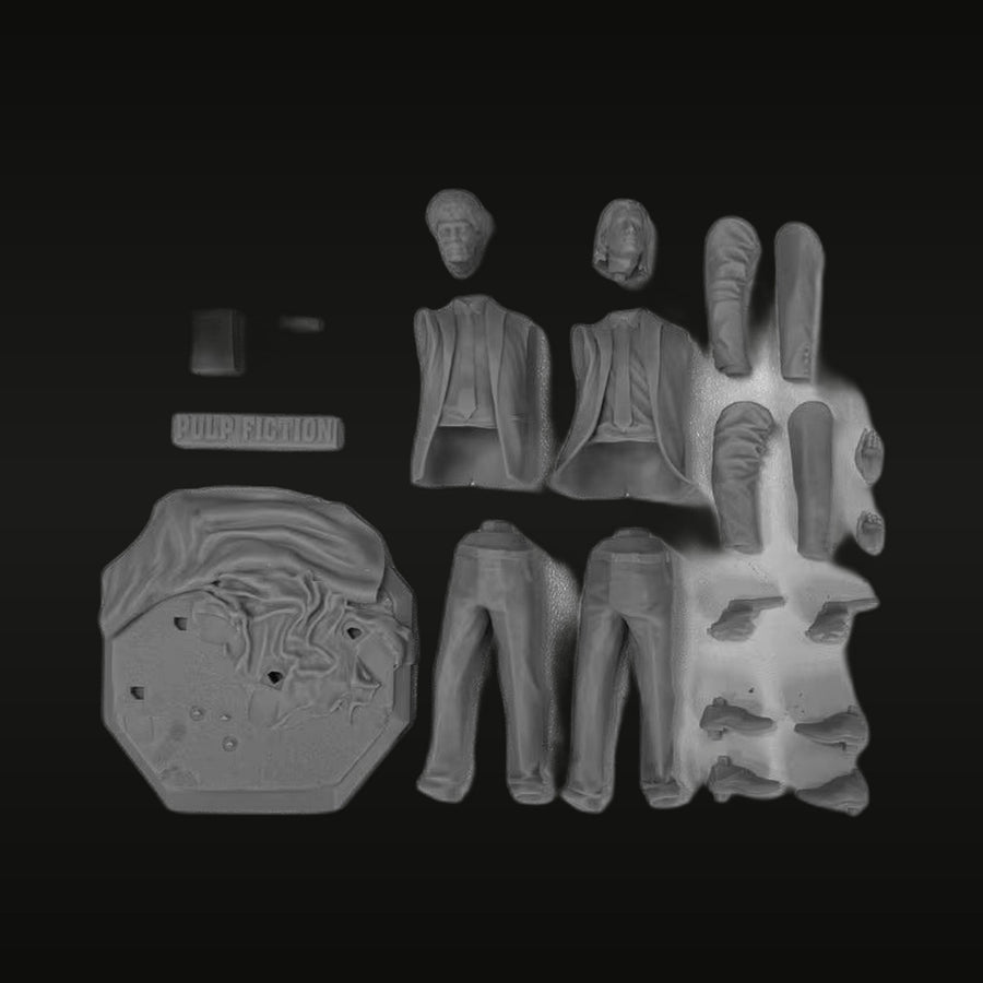 Pulp Fiction Suited Gunman 1/24 Resin Figure Kit - unpainted resin model kit