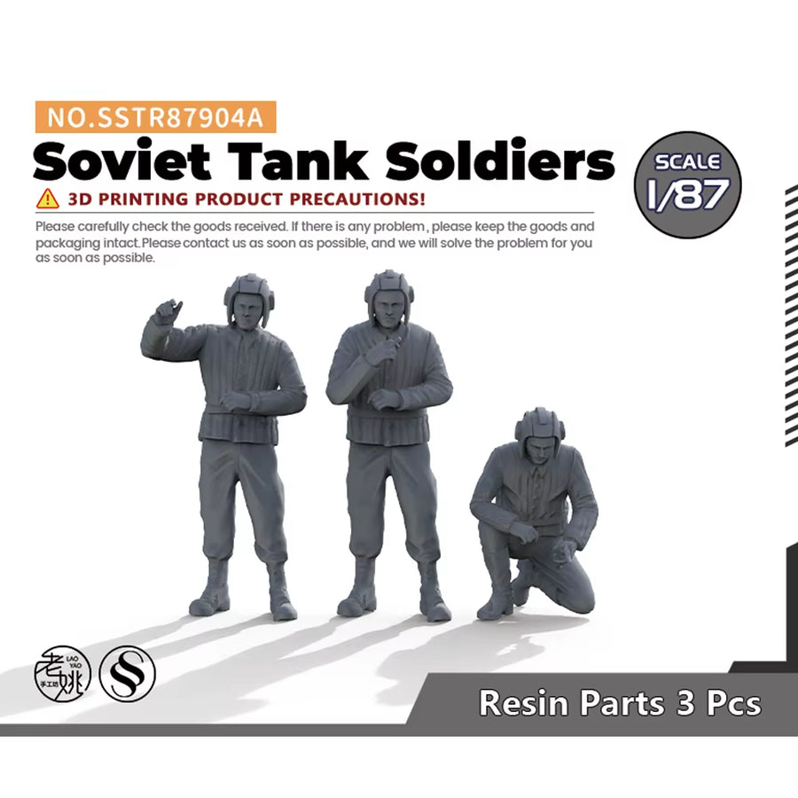 Yao'S Studio SSTR904A 1/35 1/48 1/72 1/100 1/144 Military Model Soviet Tank Toldiers