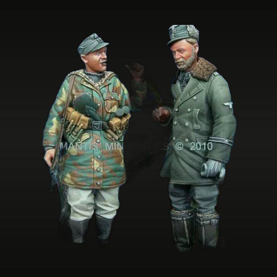 WWI German Officers Conversation Painted Set 1/35 Resin Figures - unpainted resin model kit