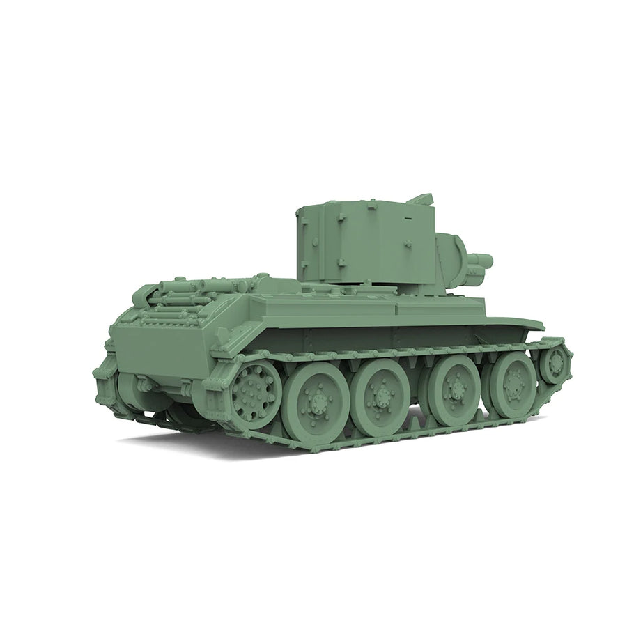WWII Soviet KV-2 Heavy Tank 1/87 Scale Resin Kit - resin model view 2