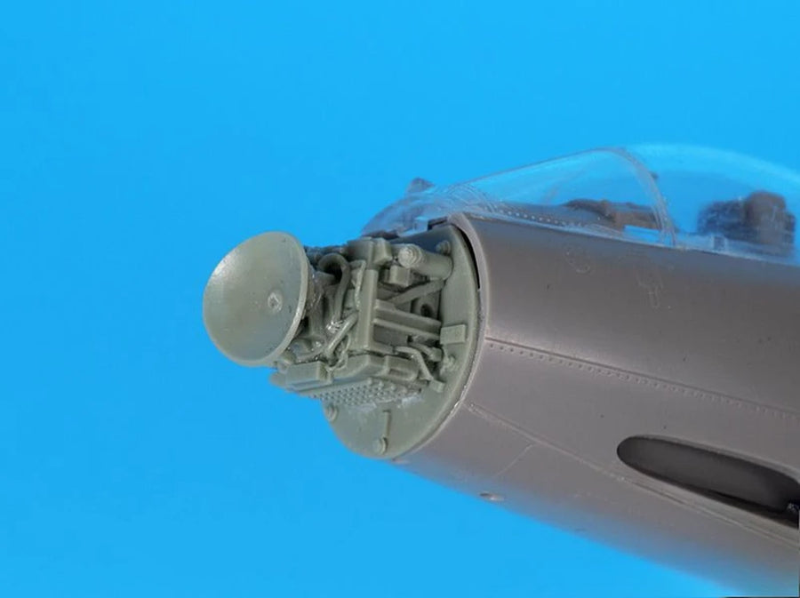 1/48 Scale Die-Cast Resin Aircraft Parts Model Assembled Kit F-104 Fighter Radar and Tail Model Unassembled Unpainted