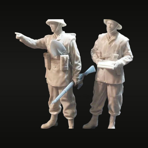 WWII British Tropical Infantry North Africa 1/35 Resin Figure Set