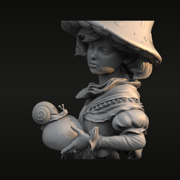 Daisy the Mushroomancer 1/10 Scale Resin Bust