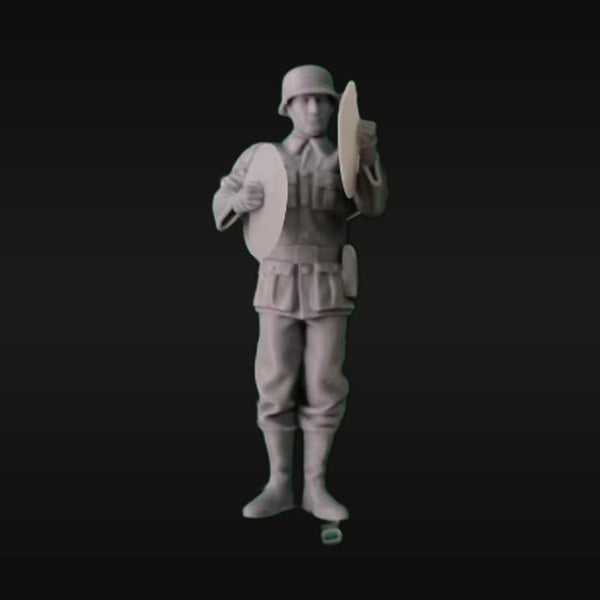 WWII German Musician Cymbals Player 1/35 Resin Figure Kit
