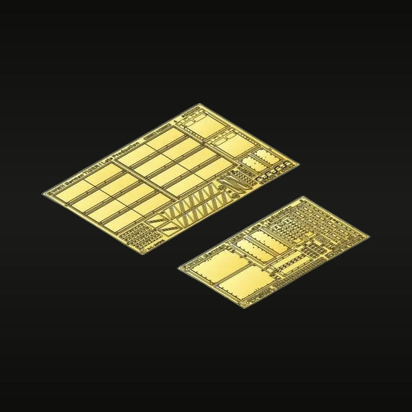 WWII German Tiger I Late Production Fender & Side Skirts 1/35 Brass Photo-Etch Detail Kit