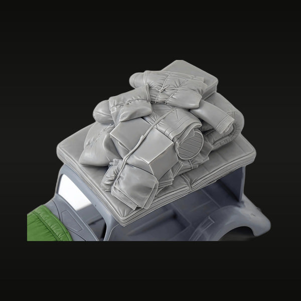 WWII Military Cargo Crates Sandbags Supply Load 1/35 Resin Diorama Accessory Kit