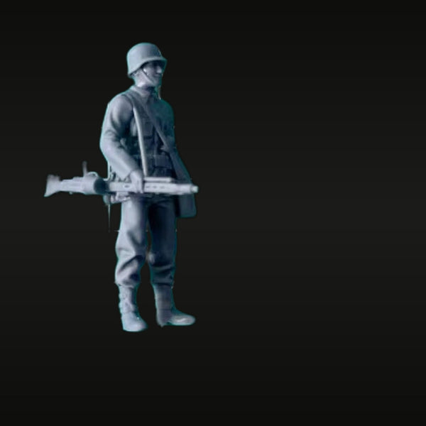 WWII German MG42 Gunner 1/35 Resin Figure Kit