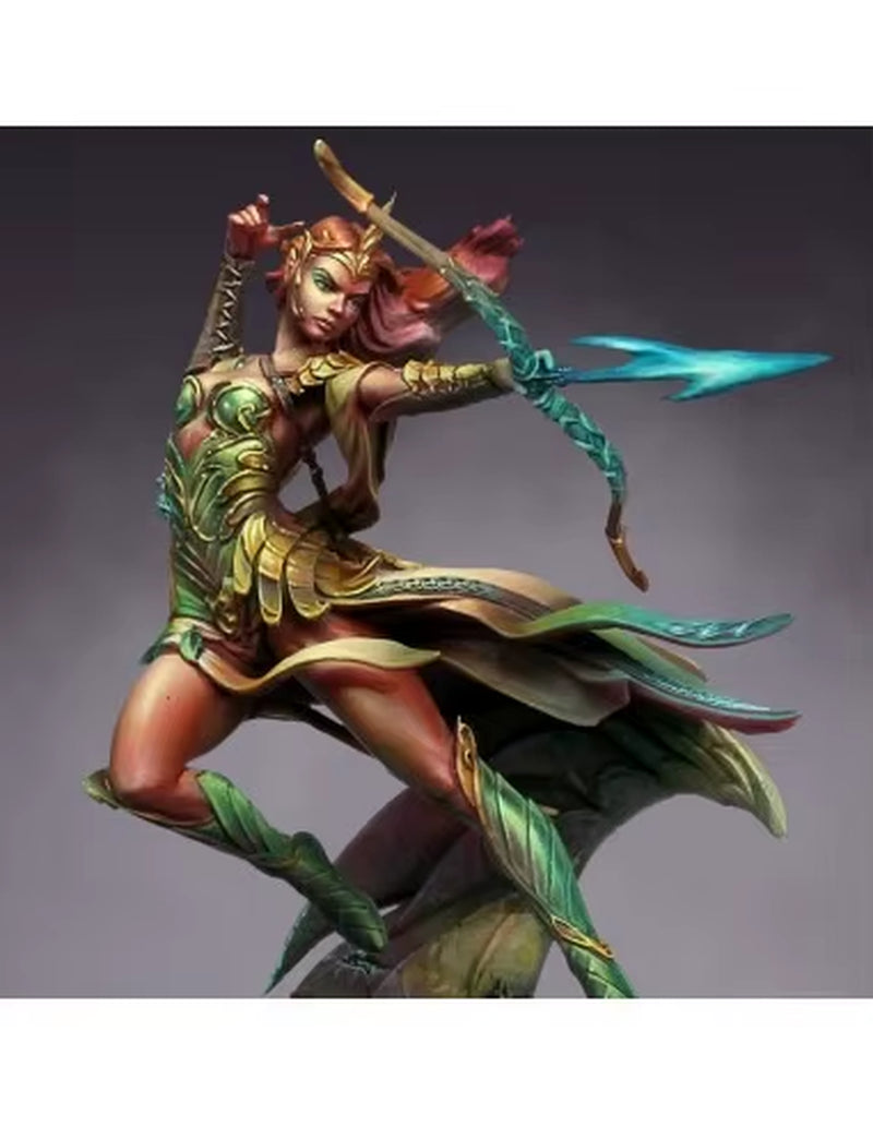 Resin Model Kit Elf Warrior Archer Moon Arrow
