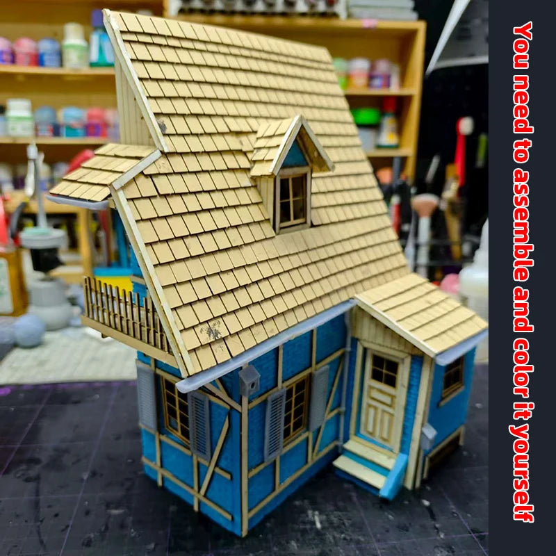 European Cottage Diorama Building 1/35 Resin Model Kit - resin model view 5
