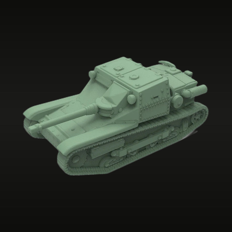 WWII Italian Medium Tank 1/144 Scale Resin Vehicle Kit - unpainted resin model kit