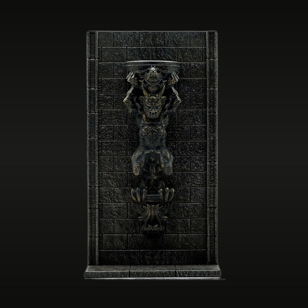 Gothic Demon Relief Stone Wall Diorama Base 1/35 Resin Terrain Kit