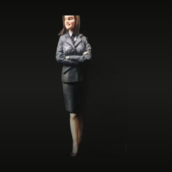 Modern Female Business Professional Standing 1/35 Resin Figure
