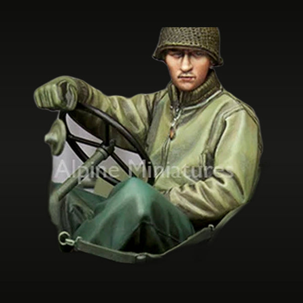 WWII US Army Jeep Driver 1/35 Resin Figure Kit
