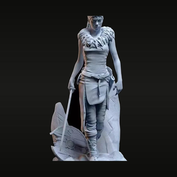 Fantasy Female Warrior Senua with Battle Axe 1/24 Resin Figure Kit