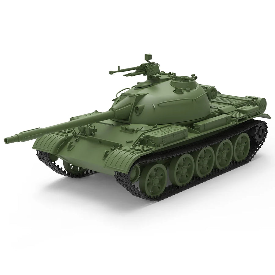 Cold War Soviet T-54/T-55 Medium Tank 1/87 Resin Vehicle Kit - resin model view 4