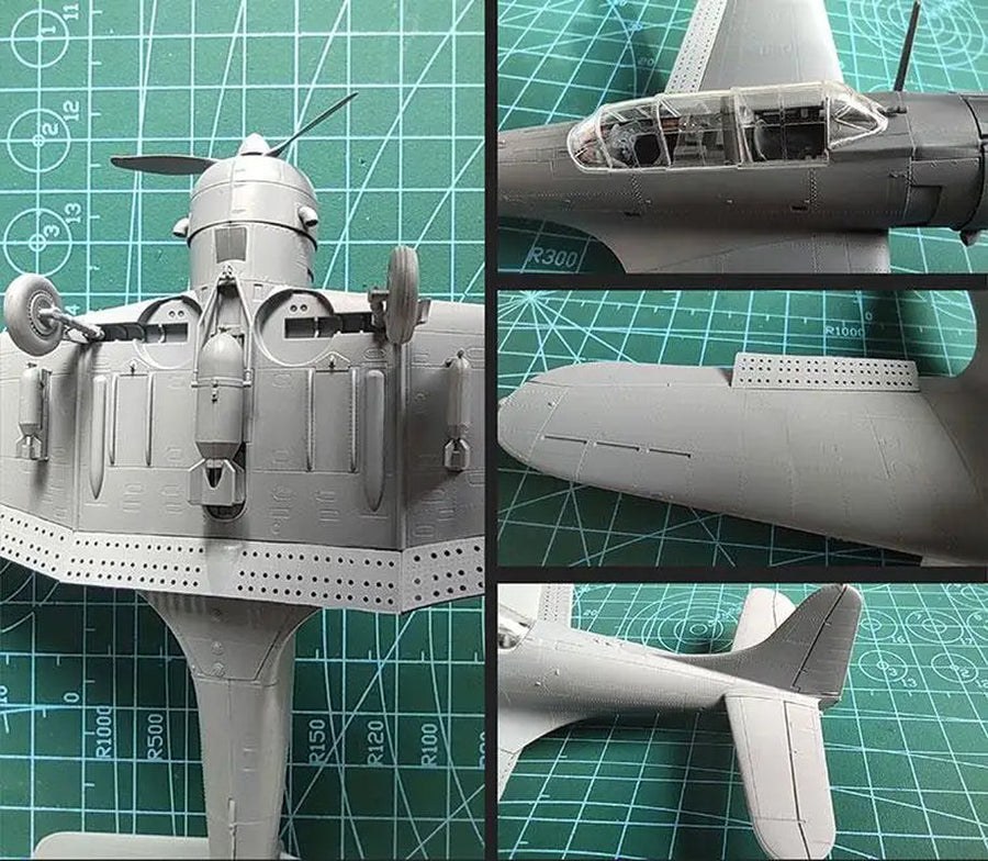 WWII US Douglas SBD-3 Dauntless Dive Bomber 1/72 Resin Aircraft Kit - unpainted resin model kit