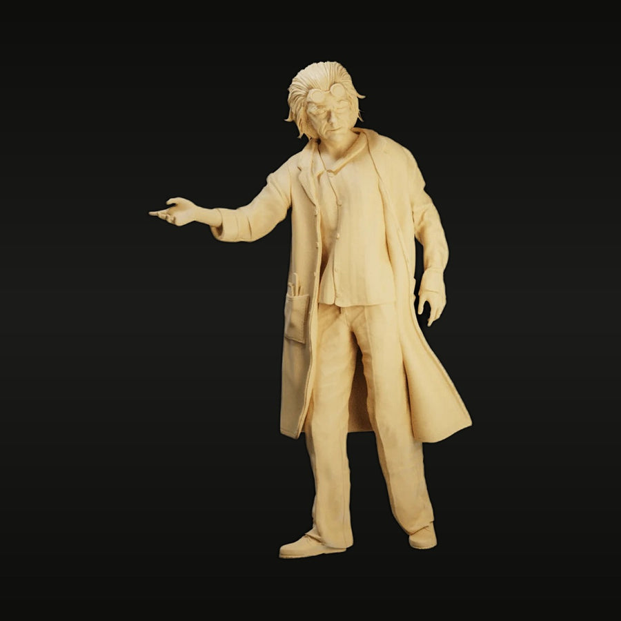 1/64 Scale Resin Figure Set - Doctor & Youth Characters Miniature Models - unpainted resin model kit