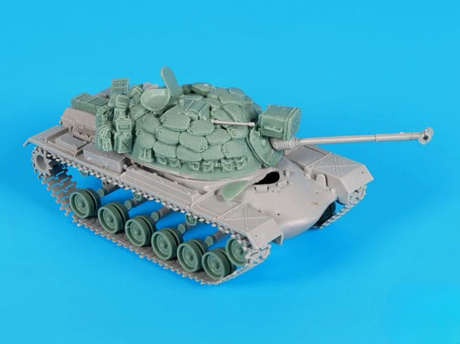 1/72 Scale Die-Cast Resin Model Assembled Kit Vietnam War M48 Tank Accessories Set (No Tank) Unassembled and Unpainted