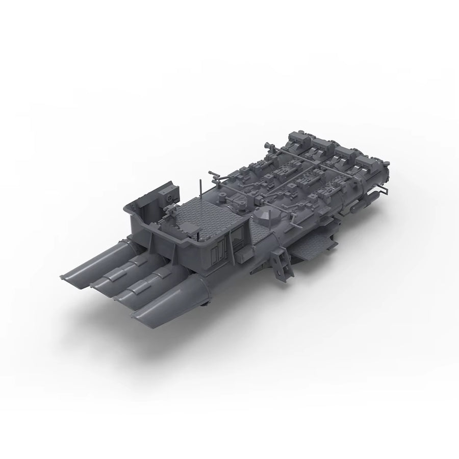 WWII German Navy Landing Craft Set 1/700 Resin Ship Kit - resin model view 2
