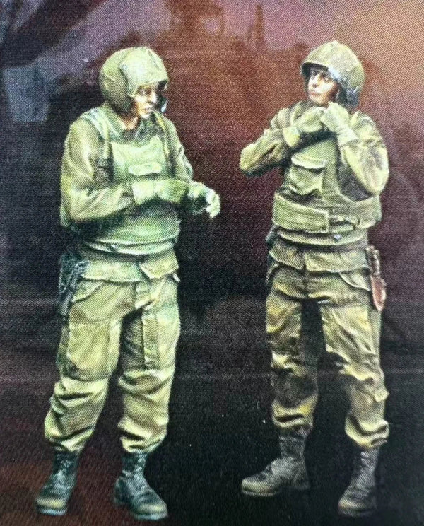 Modern US Army Infantry Soldiers with Body Armor 1/35 Resin Figure Set