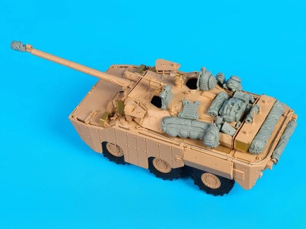 Modern French AMX-10RCR 6-Wheel Armored Vehicle 1/35 Resin Vehicle Kit