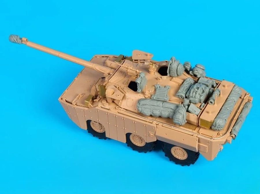 Modern French AMX-10RCR 6-Wheel Armored Vehicle 1/35 Resin Vehicle Kit - unpainted resin model kit