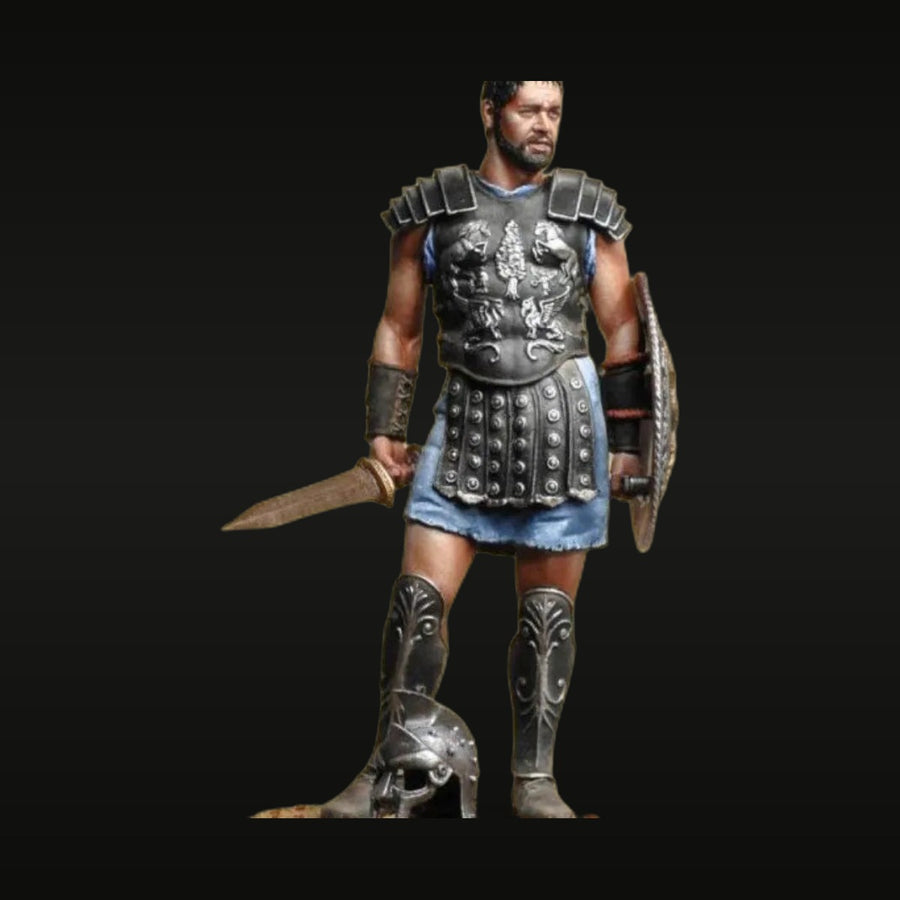 Ancient Greek Hoplite Warrior with Spear and Shield 75mm Resin Figure Kit - unpainted resin model kit