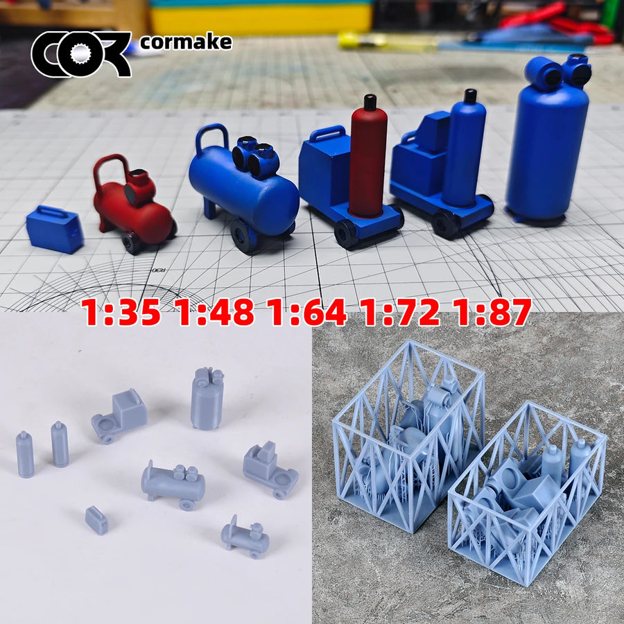 Assembly Welding Machine Gas Welding Machine Air Compressor Air Pump Sand Table Diorama Scale Model Kit 1/35/48/64/72/87
