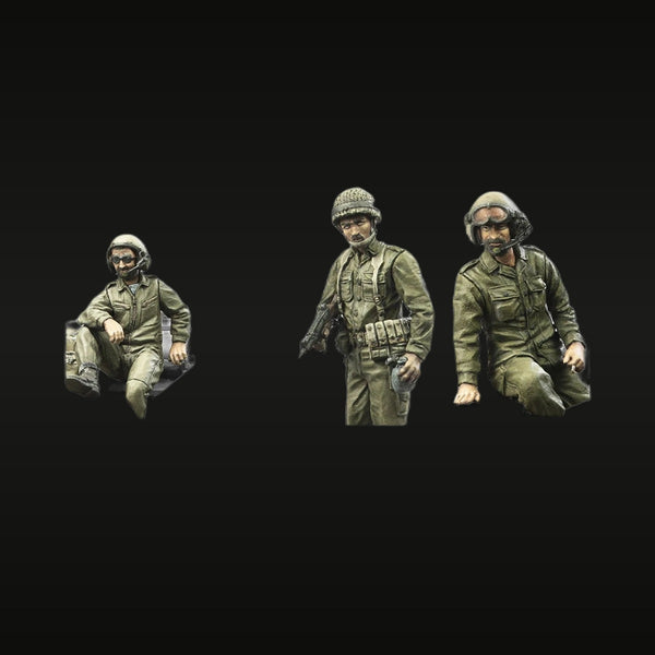 WWII US Army Infantry Set with M1 Garand 1/35 Resin Figure Kit
