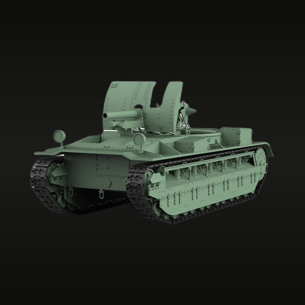 Soviet T-26 Based Self-Propelled Gun 1/56 Resin Vehicle Kit