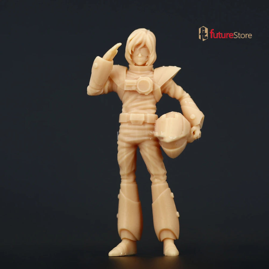 Sci-Fi Soldiers Mixed Set of 5 Anime Style 28mm Resin Figure Kit - resin model view 3