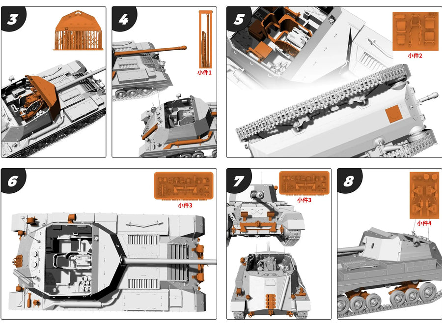 WWII British Cromwell/Comet Cruiser Tank 1/56 Resin Vehicle Kit - resin model view 2