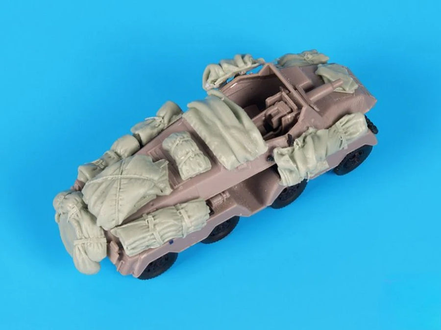 1/72 Scale Die-Cast Resin Model Assembled Kit Sd.Kfz 233 Stummel Accessories Set (No Tank) Unassembled and Unpainted