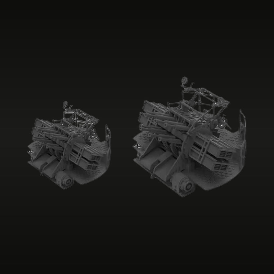 Royal Navy 2-Pounder Pom-Pom Octuple Mount 1/700 Resin Kit (Pair) - unpainted resin model kit