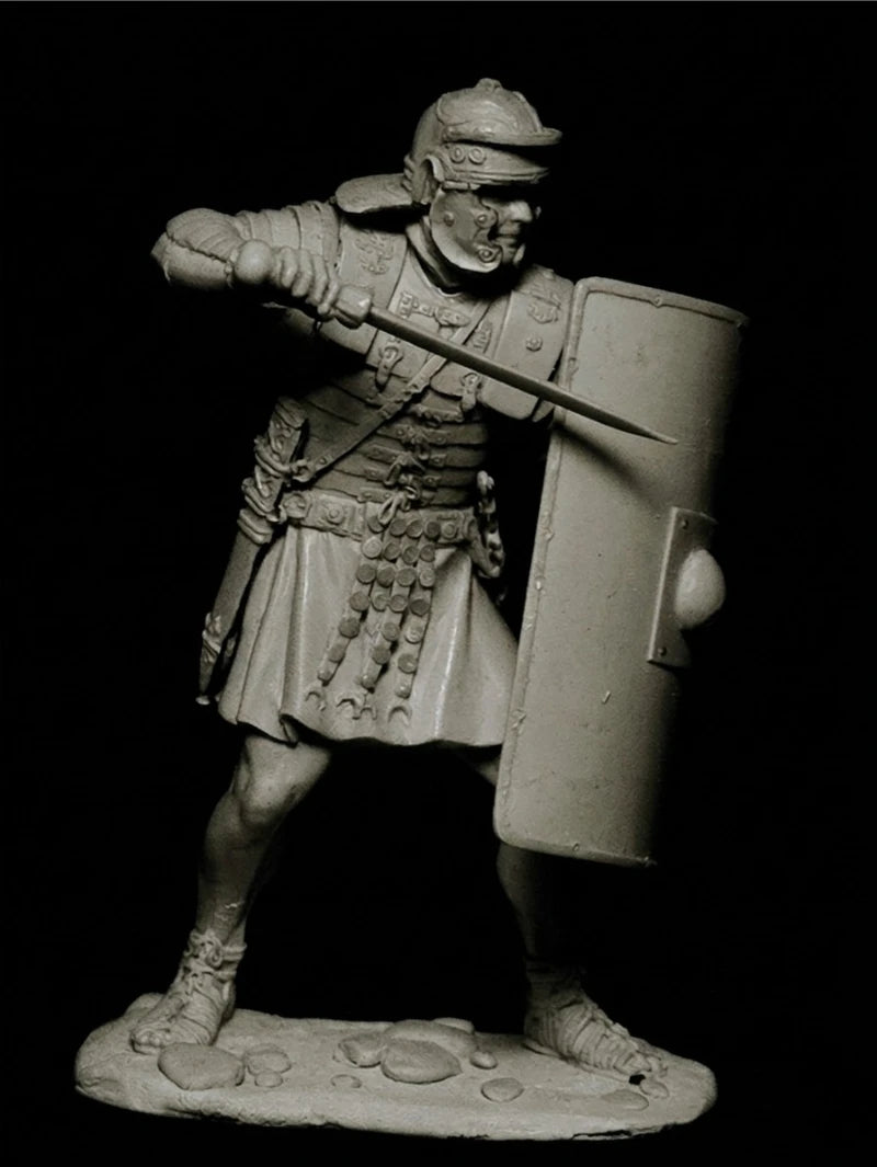 1/24 Scale 75Mm Die-Cast Resin Figure Model Kit Ancient Roman Legionnaire Miniature Toys Unassembled Unpainted DIY Diorama