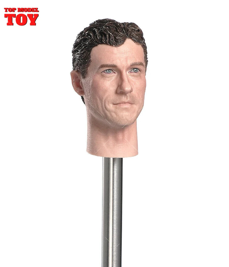 1/6 Scale WWII Submarine Captain British Bernard Law Montgomery PVC Head Sculpt Fit 12'' Male Soldier Action Figure Body Dolls