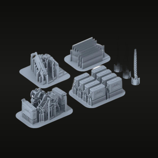 WWII Urban Ruins & Destroyed Buildings Diorama Set 1/35 Resin Kit