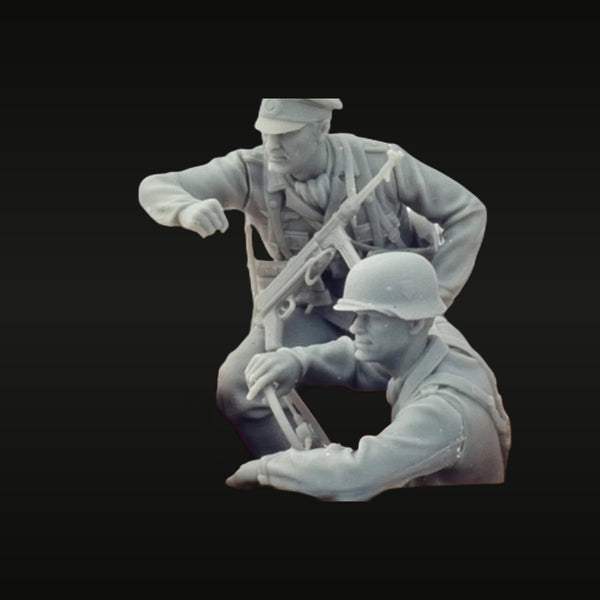 WWII German Infantry with Kar98k Rifle 1/35 Resin Figure Set