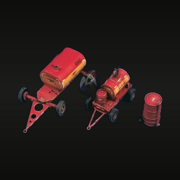 WWII Airfield Ground Support Equipment Set 1/48 Resin Kit