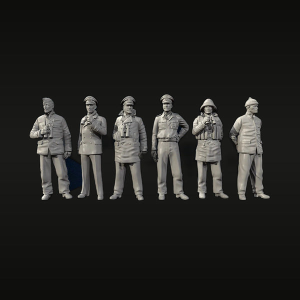 WWII German Wehrmacht 6-Figure Set 1/72 Scale Resin Kit