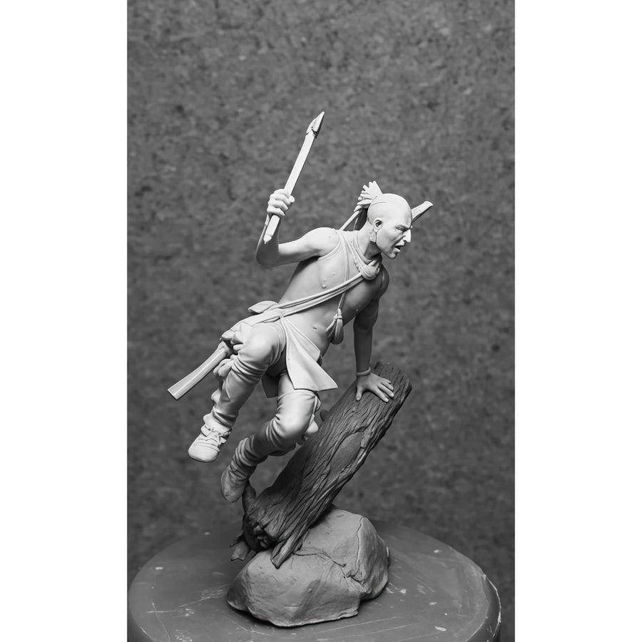 54Mm Resin Unpainted Model Kit, Iroquois Unassembled and Unpainted GK