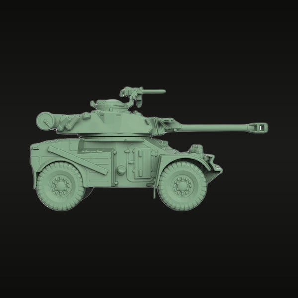 German Eland 90 MK.7 Light Armored Vehicle 1/144 Resin Kit