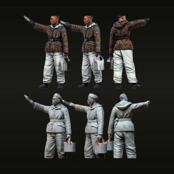 WWII Soviet Winter Infantry Squad Winter Uniform 1/35 Resin Figure Kit