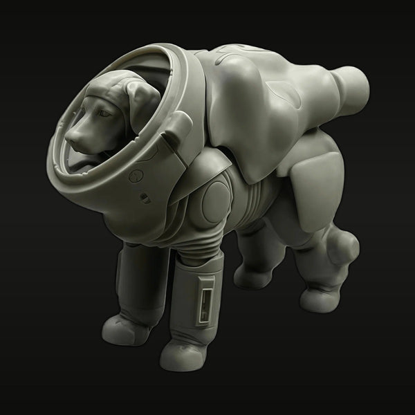 Sci-Fi Astronaut Dog in Mechanical Suit 1/24 Resin Figure Kit