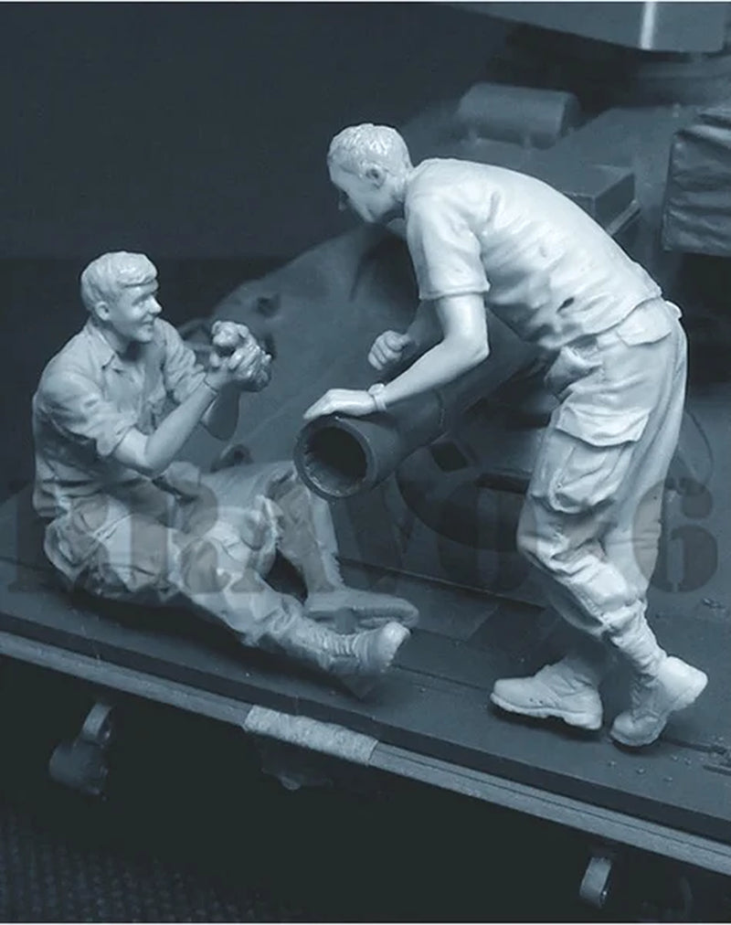 1/35 Resin Model Figure GK, Military Theme ，Unassembled and Unpainted Kit