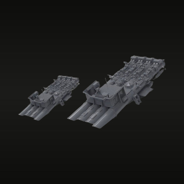 WWII German Navy Landing Craft Set 1/700 Resin Ship Kit