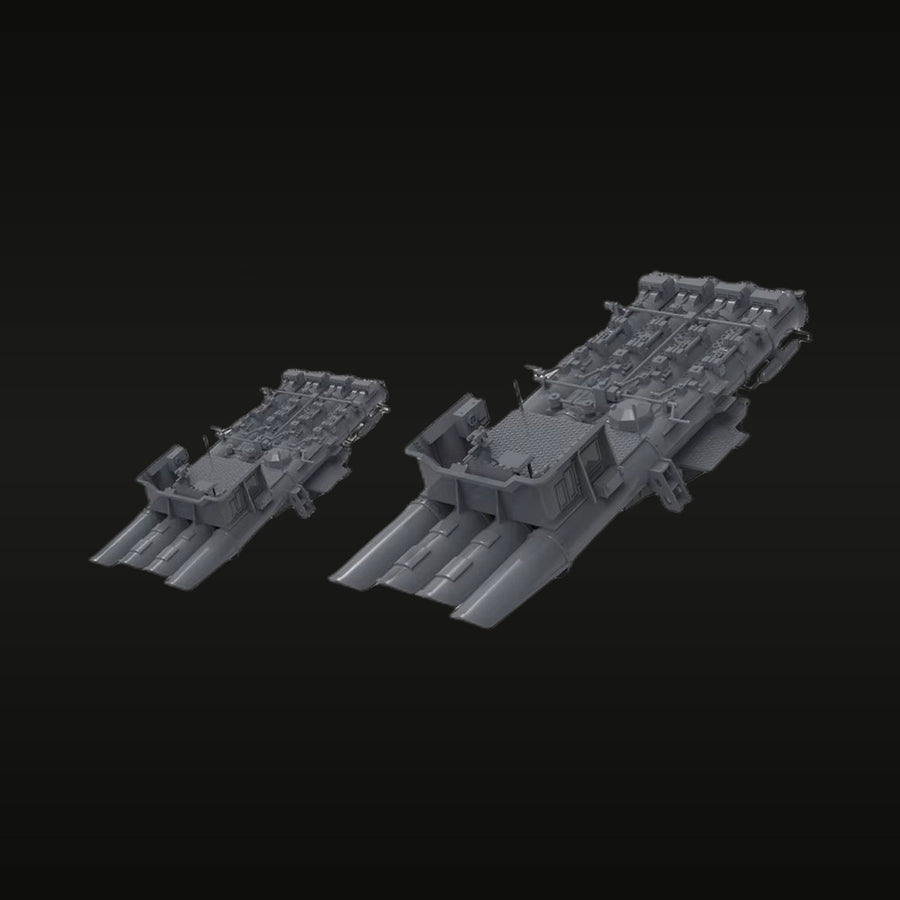 WWII German Navy Landing Craft Set 1/700 Resin Ship Kit - unpainted resin model kit