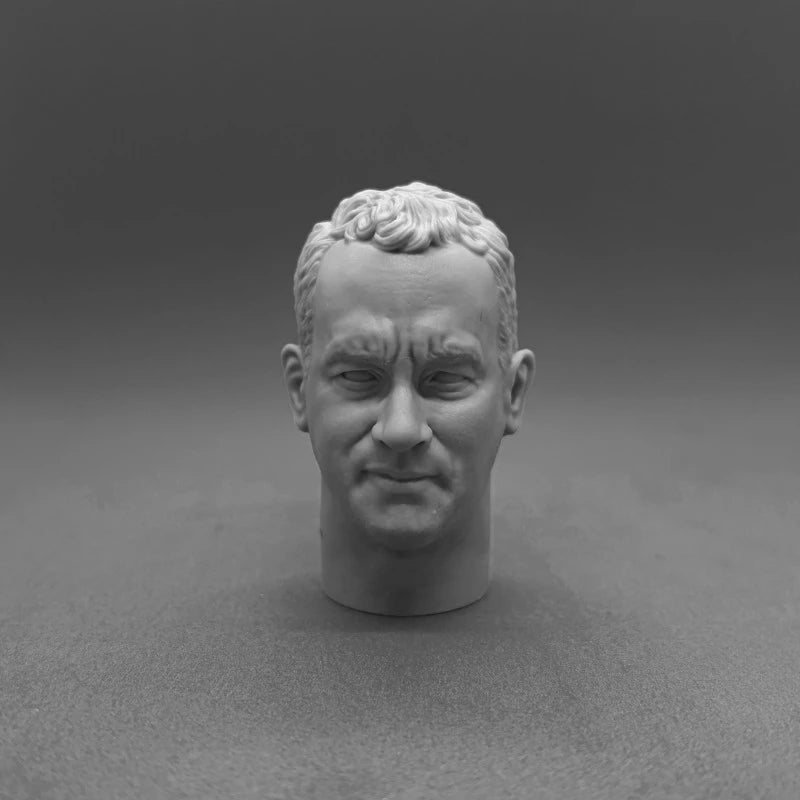 Stern Male Portrait Bust Blonde Hair 1/6 Resin Head Kit - resin model view 5